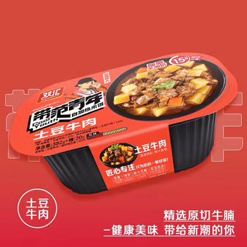 双汇（Shuanghui）带范青年土豆牛肉自加热米饭382g*3盒