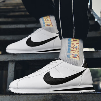 耐克m2k老爹鞋男女鞋夏季鞋联名情侣百搭风ins潮鞋 阿甘鞋白黑 36