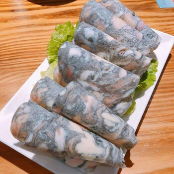 火锅食材乌鸡卷250g新鲜冷冻乌鸡肉卷生鸡肉卷烤肉片