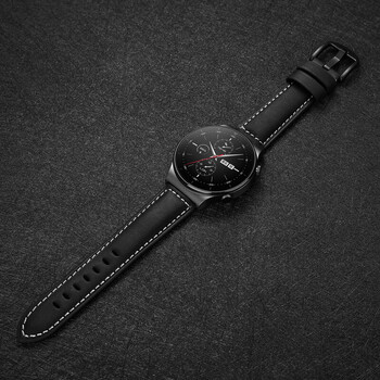 腕带nfc智能运动mm复古真皮表链vivowatc黑色黑色针扣复古小牛皮vivo
