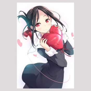 狼天影 辉夜大小姐想让我告白 四宫辉夜藤原千花白银动漫大海报墙贴画