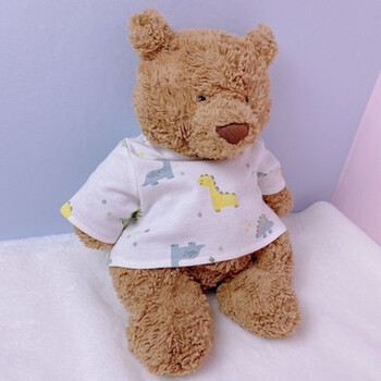 巴塞罗那熊衣服巴塞罗熊衣服胖胖熊娃衣巴塞罗那熊 恐龙打底衫 28cm