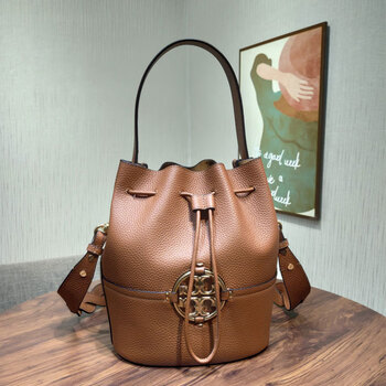 【海外直邮】美国柏琦tb包女包水桶包菜篮子通勤手提miller 双t logo