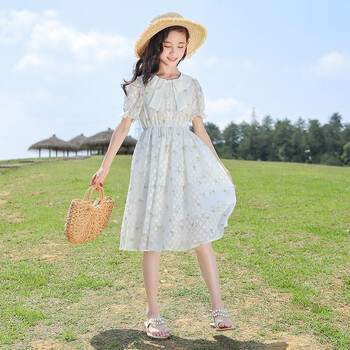 9-12岁新款儿童公主裙子夏天薄款洋气大童女装夏装10岁小女孩裙子