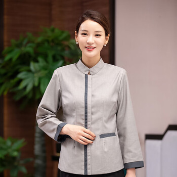 售楼部物业保洁工作服酒店保洁服长袖pa阿姨服务员工作服工装客房物业
