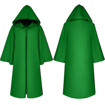 黑武士死神服装星球大战斗篷修道士长袍子巫师连帽斗篷绿色xl码成人