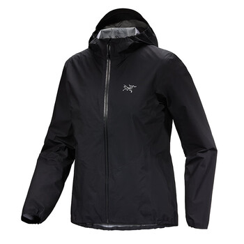 始祖鸟冲锋衣女士norvanshell防风耐磨舒适连帽夹克户外休闲外套黑色