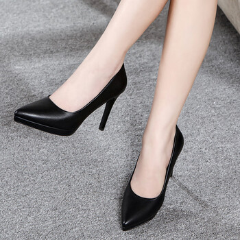 dwvivi ur高跟鞋2023新款不磨脚防水台礼仪黑色7厘米女细跟职业工作单