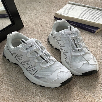 轻爵兔兔宋小众复古风户外登山鞋女厚底百搭显脚小运动爬山i白色38