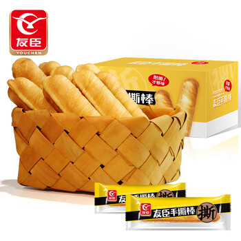 友臣（YOUCHEN）面包手撕棒零食糕点肉松饼月饼1000克