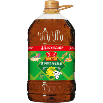 鲁花 香飘万家系列 低芥酸浓香菜籽油 6.09L