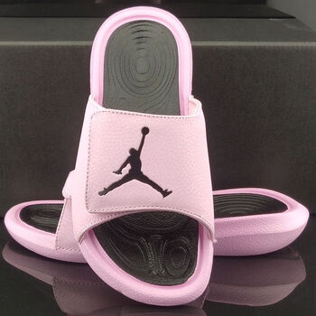 室外aj拖鞋男女飞人乔6篮球运动拖鞋情侣魔nike 藕粉 36【图片 价格