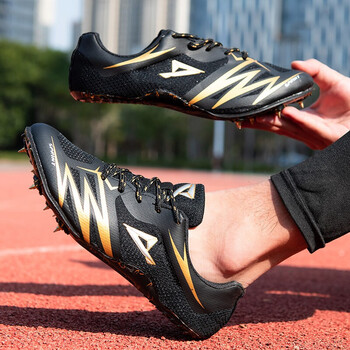 uosu足球鞋男钉鞋田径短跑女训练鞋超轻学生中考体育比赛跑步鞋中长b6