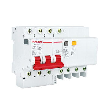 三相四线漏电断路器dz47sle 3p n 63a 300ma漏保空开保护器 63a 3p n