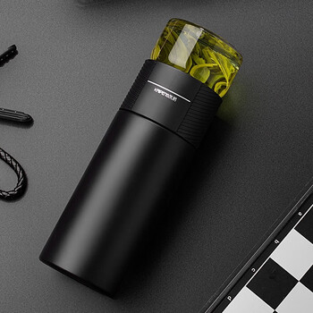 特百惠特价捡漏316不锈钢保温杯女士高颜值便携茶水分离泡茶杯子办公