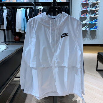 耐克nike孕妇母婴顿夏季新款女子运动防晒衣宽松透气轻薄款连帽夹克杉