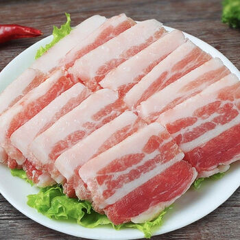 五花肉片把子肉烧烤五花肉串烧烤串食材半成品五花肉片烤肉片五花肉片