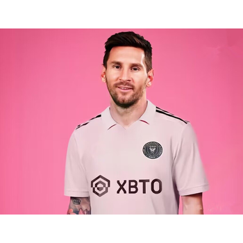 识恩梅西迈阿密国际球衣messi球服梅老板新队服粉黑色美国大联盟粉色