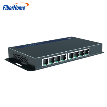 烽火（FiberHome）S1800-8G-AC全千兆8口交换机企业办公网络监控家用非网管钢壳分流器交换器兼容百兆