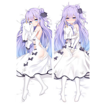 砚古碧蓝航线独角兽游戏周边动漫抱枕二次元紫色头发可爱萝莉等身床上