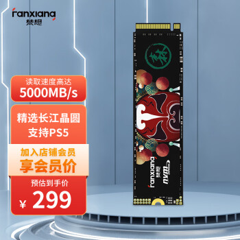 梵想（FANXIANG）1TB SSD固态硬盘 M.2接口PCIe 4.0 x4 长江存储晶圆 国产TLC颗粒 PS5台式机笔记本电脑S690