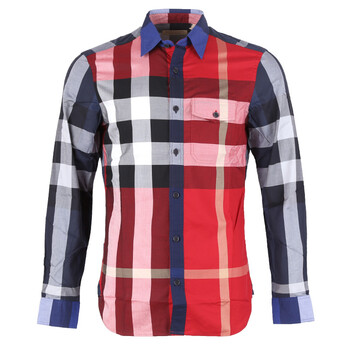 红色大格子经典长袖衬衫 4051467 红色 xl【图片 价格 品牌 报价】