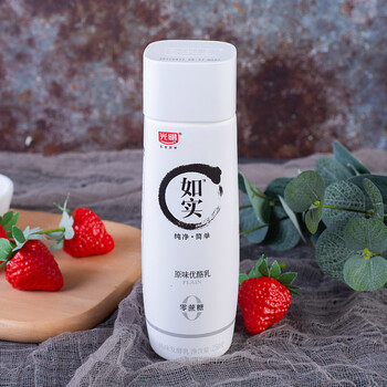 光明如实酸奶250g瓶装原味白桃味简单纯净发酵乳无蔗糖酸牛奶杯装