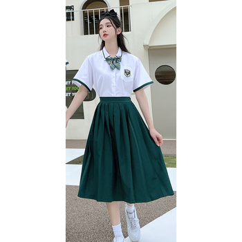 岁岁靓朗诵比赛演讲服装女中学生毕业班服学院风长裙套装初中生演出服