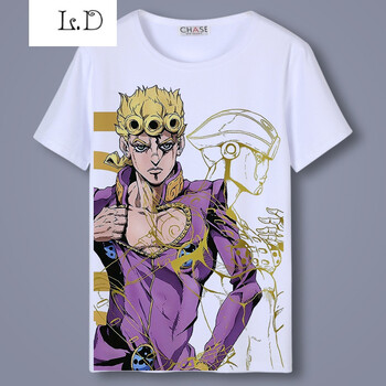 凌登jojo的奇妙冒险 空条承太郎 二次元动漫周边短袖t恤男女夏季衣服