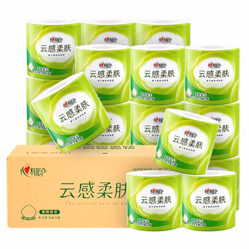 心相印（Mind Act Upon Mind）（箱装）心相印云感柔肤卷纸110克*30卷（新老包装随机发货）