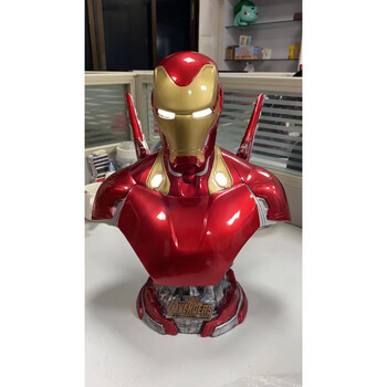 万代钢铁侠mk46半身胸像可发光模型雕像1比1摆件大型复联漫威周边mk50