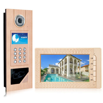 奥硕天楼宇可视对讲有线小区高清主机7寸楼宇对讲门禁系统 19户