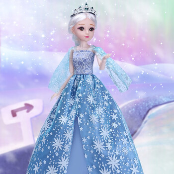 幻模嘉娃娃玩具女孩冰雪爱莎公主换装洋娃娃过家家儿童生日礼物