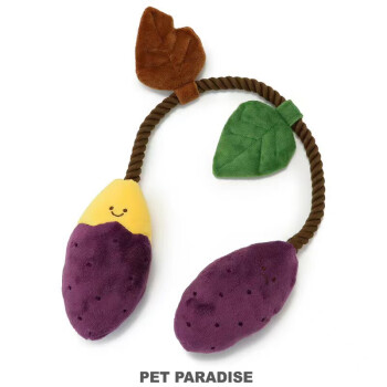 宠物玩具变身系列可爱红薯款发声结绳玩具 深紫色
