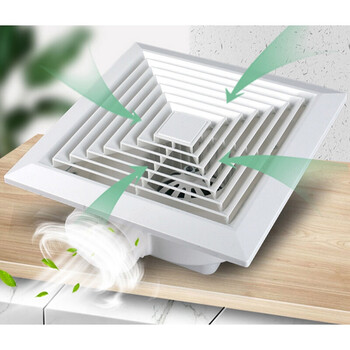 集成吊顶换气扇吸顶式厨房排风扇卫生间浴室强力天花排气扇 30*30