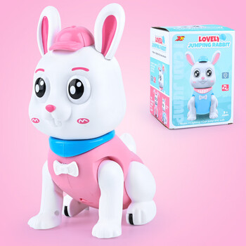霏皖电动小兔子儿童玩具男孩会唱歌跳舞灯光音乐摇摆地摊货源批发电动