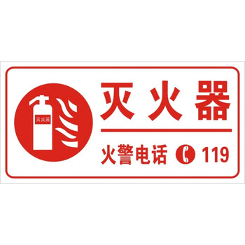 消火栓 灭火器标识牌 逃生消防安全标贴 消防箱标示贴 警示贴纸 灭火