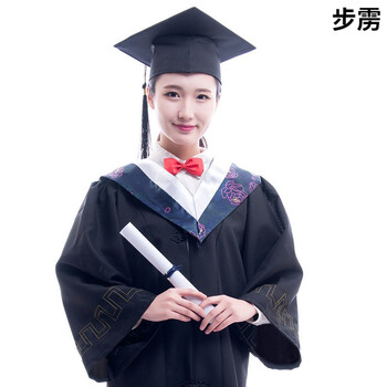 学士服白色医科(豪华款)四件套 s 155-160