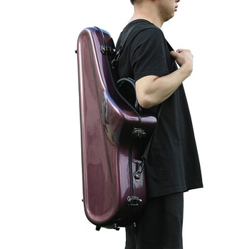 jek雨晨乐器次中音萨克斯玻璃钢双肩背随形箱包彩色手提箱单肩降b7664