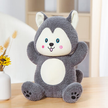 毛绒玩具小狼公仔披着羊皮的狼毛绒玩偶变装公仔可爱布娃娃儿童安抚