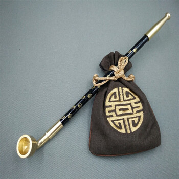 挚钻精品 老式手工烟袋锅子旱烟袋 实木烟袋杆玛瑙嘴 男士老人传统