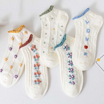石绘(shihui)袜子女浅口夏季薄款日系短款船袜韩系卡通可爱日系碎花