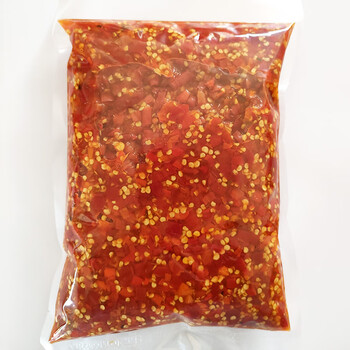 无蒜剁椒辣酱湖南特产厨房调味下饭菜 【袋装4斤】中辣蒜香剁辣椒*1袋