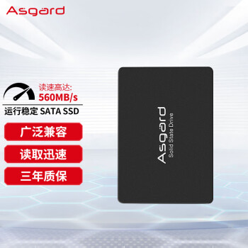 阿斯加特（Asgard）1TB SSD固态硬盘 SATA3.0接口 AS系列100035150011