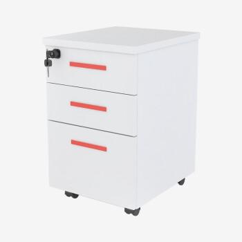麦森（maisen）活动柜 办公职员文件资料储物抽屉小矮柜子 白色 可定制 MS-HDG-1115