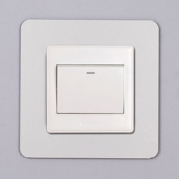 曦凰开关贴墙贴色开关保护装饰套插座装饰客厅卧室简约轻奢单双开118