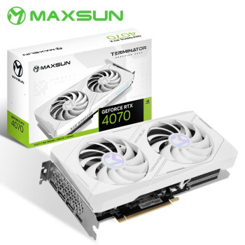 铭瑄（MAXSUN）GeForce RTX4070电竞之心12GOC电竞游戏DLSS3台式电脑显卡 铭瑄RTX4070终结者12G