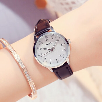 女生手表女表学生韩版简约高中休闲复古防水礼物小清新 主图款黑色