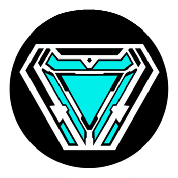 堆mk50模型心脏胸灯可佩戴能量核心反应炉4代触摸发光软板粘贴款t恤l