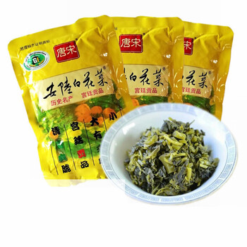 自选好物唐宋牌安陆白花菜袋下饭菜咸菜泡菜榨菜小包装湖北特产150克5